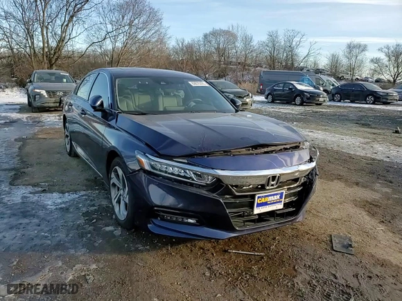 2020 Honda Accord Sedan EX with VIN 1HGCV1F49LA061040, listed as a Copart auction lot 89076395 with 40,808 mi miles and Salvage Title. Bid and sale history available at carsss.com. Image 10.