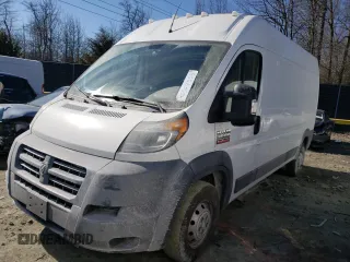 2017 Ram ProMaster Cargo with VIN 3C6TRVDGXHE544426, listed as a Copart auction lot 46569555 with 56,571 mi miles and Clean Title. Bid and sale history available at carsss.com. Image 1.