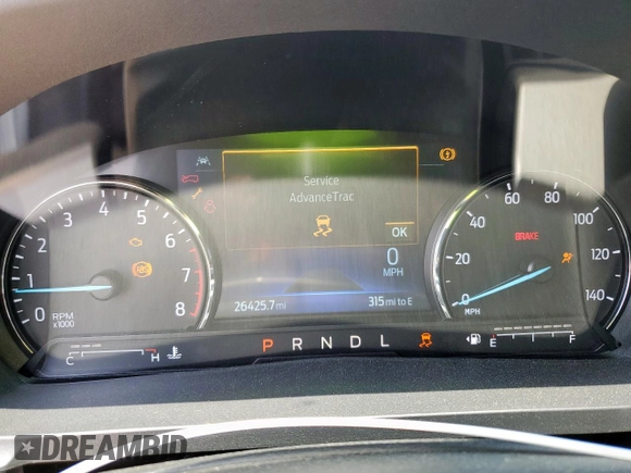 2022 Ford Explorer XLT with VIN 1FMSK7DH8NGB62920, listed as a Copart auction lot 56868815 with 26,425 mi miles and Salvage title. Bid and sale history available at DreamBid. Image 9.