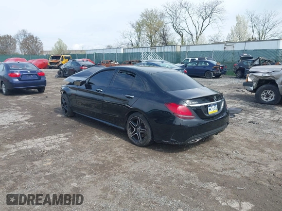 2019 Mercedes-Benz C C 300 with VIN 55SWF8EB5KU321410, listed as a IAAI auction lot 41951332 with Not Provided miles. Bid and sale history available at carsss.com. Image 3.