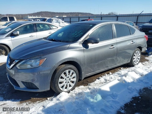 2017 Nissan Sentra SV with VIN 3N1AB7AP7HL650349, listed as a IAAI auction lot 41612189 with 42,583 mi miles. Bid and sale history available at carsss.com. Image 2.