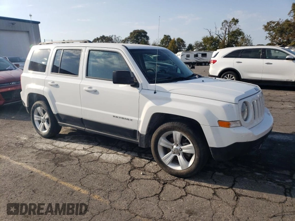 2017 Jeep Patriot Latitude with VIN 1C4NJPFB2HD183670, listed as a Copart auction lot 74035374 with 72,753 mi miles and Salvage Title. Bid and sale history available at DreamBid. Image 4.