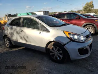 2014 Kia Rio EX with VIN KNADN5A35E6323017, listed as a Copart auction lot 75566694 with 117,996 mi miles and Salvage Title. Bid and sale history available at carsss.com. Image 4.