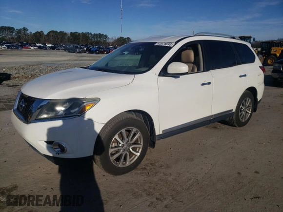 2013 Nissan Pathfinder Platinum with VIN 5N1AR2MM4DC644698, listed as a Copart auction lot 42978095 with 156,495 mi miles and Clean Title. Bid and sale history available at carsss.com. Image 1.