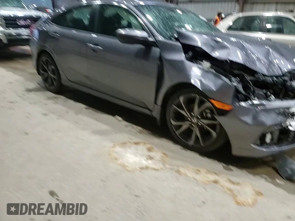 2020 Honda Civic Sedan Sport with VIN 19XFC2F85LE000033, listed as a Copart auction lot 53673405 with 45,386 mi miles and Salvage Title. Bid and sale history available at carsss.com. Image 13.