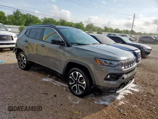 2023 Jeep Compass Limited с VIN 3C4NJDCN7PT522669, выставлен на аукционе Copart как лот 58012955 с пробегом 25 061 миль миль и Списание • Salvage title. История ставок и продаж доступна на DreamBid. Изображение 4.