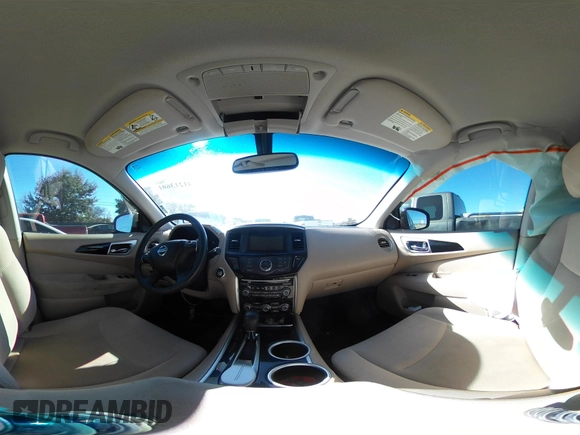2016 Nissan Pathfinder S with VIN 5N1AR2MNXGC624565, listed as a IAAI auction lot 41213601 with 109,603 mi miles and . Bid and sale history available at DreamBid. Image 18.
