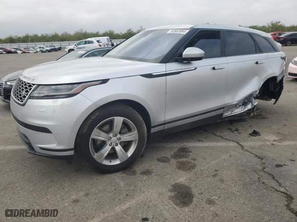 2018 Land Rover Range Rover Velar S with VIN SALYB2RX1JA738130, listed as a Copart auction lot 82852884 with 77,606 mi miles and Salvage Title. Bid and sale history available at carsss.com. Image 1.