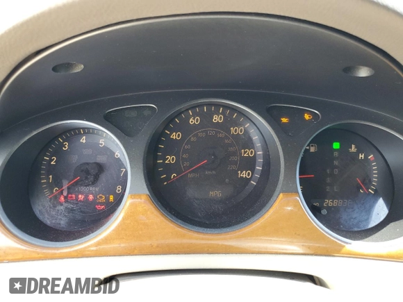 2005 Lexus ES 330 with VIN JTHBA30G355114118, listed as a Copart auction lot 51798995 with 268,836 mi miles and Salvage Title. Bid and sale history available at carsss.com. Image 9.