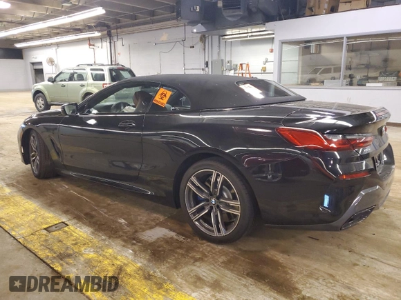2021 BMW 8 Series 840i with VIN WBADZ4C08MCF18873, listed as a Copart auction lot 43263764 with 0 mi miles. Bid and sale history available at carsss.com. Image 2.