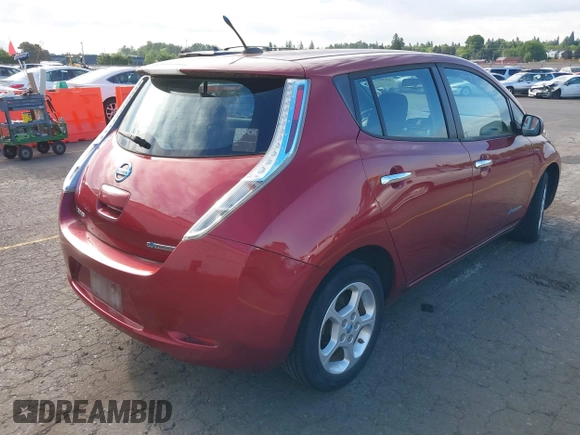 2013 Nissan LEAF SV with VIN 1N4AZ0CP3DC401314, listed as a IAAI auction lot 42201210 with 85,627 mi miles and . Bid and sale history available at DreamBid. Image 4.