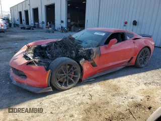 2019 Chevrolet Corvette Grand Sport 1LT with VIN 1G1YV2D71K5124056, listed as a Copart auction lot 87246884 with 0 mi miles and Salvage Title. Bid and sale history available at carsss.com. Image 1.