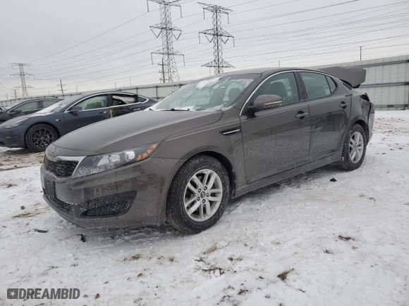 2011 Kia Optima LX with VIN KNAGM4A77B5186922, listed as a Copart auction lot 45537365 with 142,430 mi miles and Salvage Title. Bid and sale history available at carsss.com. Image 1.