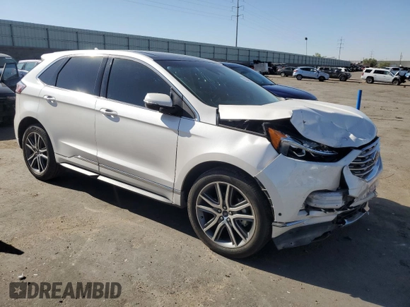 2019 Ford Edge Titanium z VIN 2FMPK3K99KBC62750, wystawiony jako Copart lot #57854045 z przebiegiem 57 327 mil mil oraz Szkoda całkowita • Salvage title. Historia ofert i sprzedaży dostępna na DreamBid. Obrazek 4.