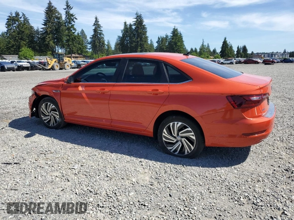 2021 Volkswagen Jetta SEL with VIN 3VWE57BUXMM099832, listed as a Copart auction lot 58607035 with 71,519 mi miles and Salvage title. Bid and sale history available at DreamBid. Image 2.