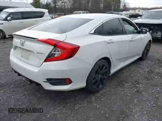 2020 Honda Civic Sedan Sport with VIN 2HGFC2F83LH549560, listed as a IAAI auction lot 41988749 with 72,257 mi miles. Bid and sale history available at carsss.com. Image 4.