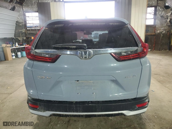 2022 Honda CR-V EX-L with VIN 2HKRW2H87NH607227, listed as a Copart auction lot 49443705 with 44,942 mi miles and Salvage Title. Bid and sale history available at carsss.com. Image 6.