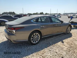 2018 Lexus LS with VIN JTHB51FF1J5006677, listed as a Copart auction lot 75813144 with 23,331 mi miles and Salvage Title. Bid and sale history available at carsss.com. Image 3.