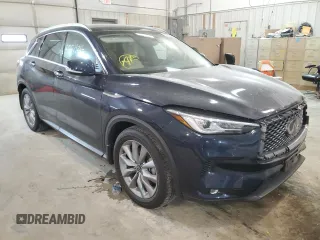 2021 Infiniti QX50 LUXE with VIN 3PCAJ5BB2MF115848, listed as a Copart auction lot 66614262 with 23,066 mi miles. Bid and sale history available at carsss.com. Image 1.