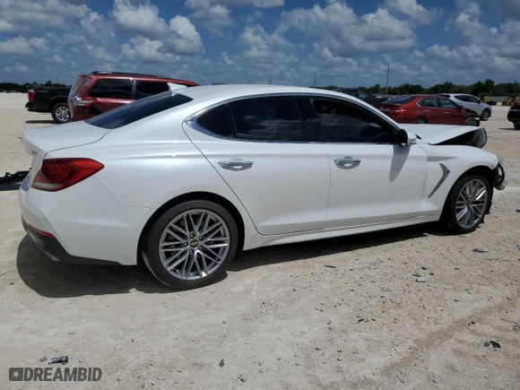 2020 Genesis G70 2.0T with VIN KMTG64LA6LU062428, listed as a Copart auction lot 70580194 with 43,226 mi miles and Non Repairable. Bid and sale history available at carsss.com. Image 3.