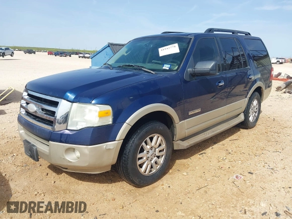 2008 Ford Expedition Eddie Bauer with VIN 1FMFU17598LA36166, listed as a IAAI auction lot 41942778 with 285,271 mi miles and . Bid and sale history available at DreamBid. Image 2.
