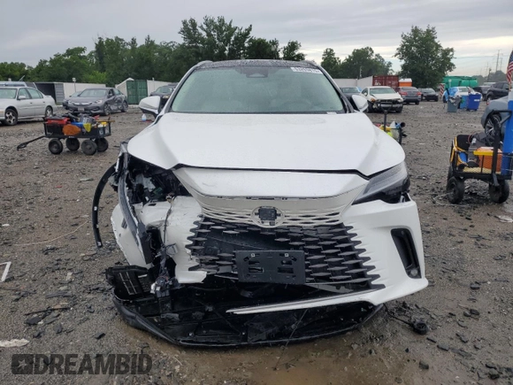 2025 Lexus RX 350h with VIN 2T2BBMCA6SC076955, listed as a Copart auction lot 63269815 with Not provided miles and Salvage title. Bid and sale history available at DreamBid. Image 5.