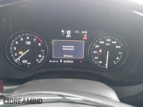 2020 Cadillac XT5 Premium Luxury FWD with VIN 1GYKNCRS4LZ152261, listed as a IAAI auction lot 41300929 with 53,709 mi miles. Bid and sale history available at carsss.com. Image 7.