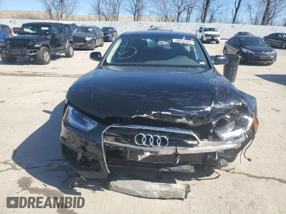 2015 Audi A4 Premium Plus with VIN WAUFFAFL5FN024562, listed as a Copart auction lot 48058595 with 0 mi miles and Salvage Title. Bid and sale history available at carsss.com. Image 5.