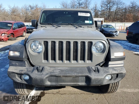 2021 Jeep Wrangler 80th Anniversary with VIN 1C4GJXAN8MW666671, listed as a Copart auction lot 89151305 with 22,628 mi miles and Salvage Title. Bid and sale history available at DreamBid. Image 5.