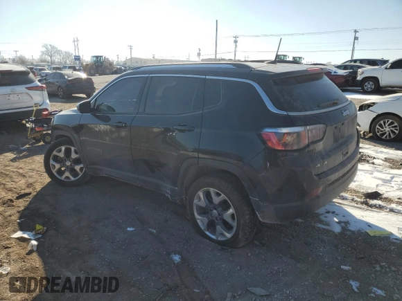2020 Jeep Compass Limited with VIN 3C4NJDCB4LT221275, listed as a Copart auction lot 46360405 with 110,443 mi miles and Salvage Title. Bid and sale history available at carsss.com. Image 2.