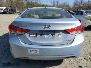 2011 Hyundai Elantra Ltd with VIN KMHDH4AE6BU159320, listed as a Copart auction lot 48778445 with 136,289 mi miles and Salvage Title. Bid and sale history available at carsss.com. Image 6.