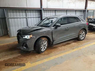 2023 Audi Q3 S line Premium with VIN WA1DECF34P1140721, listed as a Copart auction lot 45188325 with 40,458 mi miles and Salvage Title. Bid and sale history available at carsss.com. Image 1.