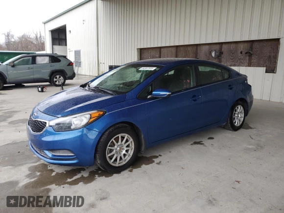 2015 Kia Forte LX with VIN KNAFX4A6XF5258860, listed as a Copart auction lot 44387555 with 119,241 mi miles and Salvage Title. Bid and sale history available at carsss.com. Image 1.