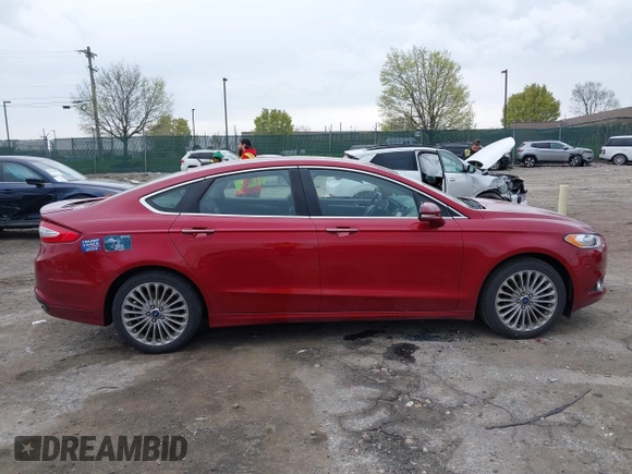 2013 Ford Fusion Titanium with VIN 3FA6P0K99DR174095, listed as a IAAI auction lot 42037806 with 81,514 mi miles. Bid and sale history available at carsss.com. Image 13.