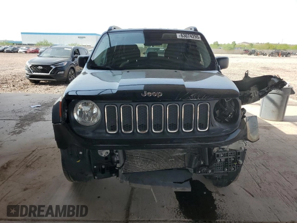 2017 Jeep Renegade Sport with VIN ZACCJBAB1HPG60110, listed as a Copart auction lot 63074295 with 61,476 mi miles and Salvage title. Bid and sale history available at DreamBid. Image 5.
