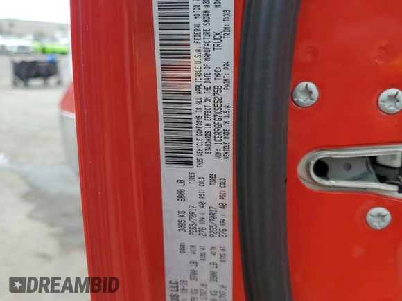2019 Ram 1500 Tradesman with VIN 1C6RR6FG7KS552758, listed as a Copart auction lot 45715415 with 99,323 mi miles and Salvage title. Bid and sale history available at DreamBid. Image 12.