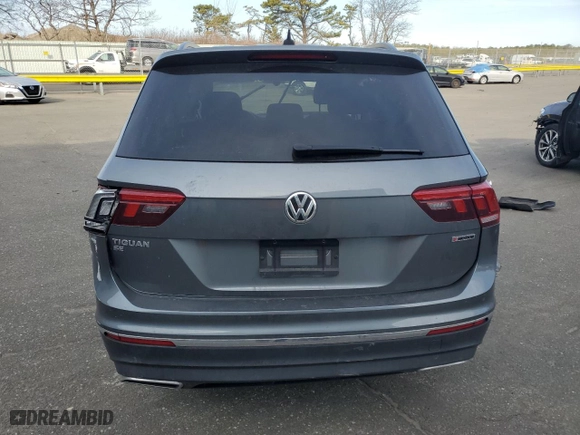 2020 Volkswagen Tiguan SE with VIN 3VV2B7AX9LM141160, listed as a Copart auction lot 48631595 with 38,893 mi miles and Salvage Title. Bid and sale history available at carsss.com. Image 6.
