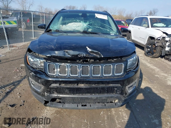 2020 Jeep Compass Limited with VIN 3C4NJCCB9LT187666, listed as a IAAI auction lot 41777761 with 80,129 mi miles and . Bid and sale history available at DreamBid. Image 12.