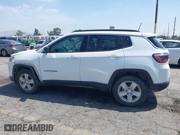 2022 Jeep Compass Latitude with VIN 3C4NJDBB6NT235666, listed as a IAAI auction lot 42161777 with 68,212 mi miles and . Bid and sale history available at DreamBid. Image 14.