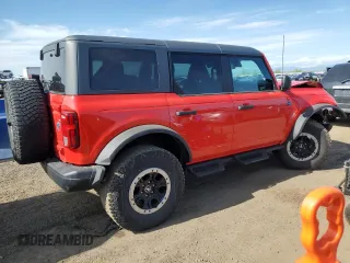 2023 Ford Bronco with VIN 1FMEE5DH5PLB93397, listed as a Copart auction lot 55642625 with 30,731 mi miles and Salvage title. Bid and sale history available at DreamBid. Image 3.