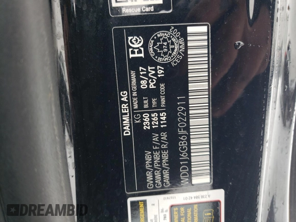 2018 Mercedes-Benz E-Class E 400 with VIN WDD1J6GB6JF022911, listed as a Copart auction lot 43603415 with 65,522 mi miles and Salvage Title. Bid and sale history available at carsss.com. Image 12.