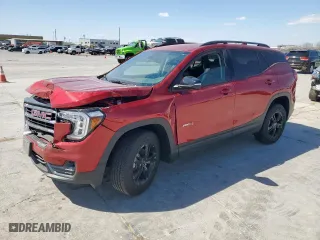 2024 GMC Terrain AT4 with VIN 3GKALYEGXRL152002, listed as a Copart auction lot 49785135 with 21,763 mi miles and Salvage Title. Bid and sale history available at carsss.com. Image 1.