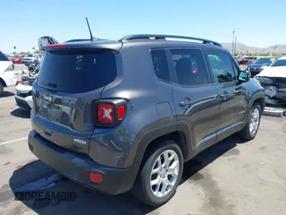 2018 Jeep Renegade Latitude with VIN ZACCJABB5JPJ63878, listed as a IAAI auction lot 42282707 with 90,572 mi miles and . Bid and sale history available at DreamBid. Image 4.