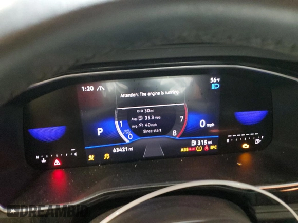 2023 Volkswagen Jetta Sport with VIN 3VWBM7BU2PM016498, listed as a Copart auction lot 57415505 with 63,421 mi miles and Salvage title. Bid and sale history available at DreamBid. Image 9.
