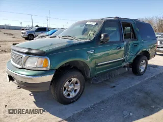 1999 Ford Expedition XLT z VIN 1FMPU18L0XLB96873, wystawiony jako Copart lot #46367415 z przebiegiem 161 282 mil mil oraz Szkoda całkowita • Salvage title. Historia ofert i sprzedaży dostępna na DreamBid. Obrazek 1.