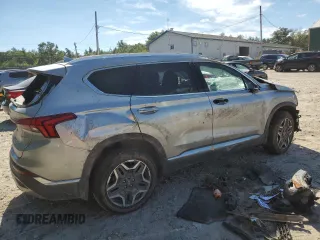 2021 Hyundai Santa Fe Limited with VIN 5NMS4DAL2MH354993, listed as a Copart auction lot 83521824 with 0 mi miles and Non Repairable. Bid and sale history available at carsss.com. Image 3.