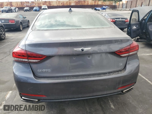 2015 Hyundai Genesis 3.8L with VIN KMHGN4JE6FU049153, listed as a Copart auction lot 71475544 with 87,477 mi miles and Salvage Title. Bid and sale history available at carsss.com. Image 6.