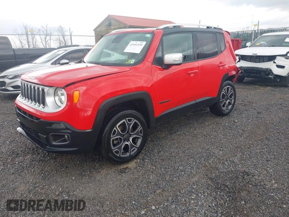 2015 Jeep Renegade Limited with VIN ZACCJBDT2FPB28530, listed as a IAAI auction lot 41953339 with 66,252 mi miles and . Bid and sale history available at DreamBid. Image 2.