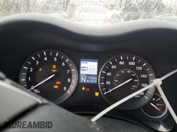 2012 Infiniti M with VIN JN1BY1AR2CM390328, listed as a Copart auction lot 44988325 with 175,694 mi miles and Salvage Title. Bid and sale history available at DreamBid. Image 9.