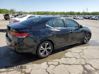 2020 Nissan Sentra SV with VIN 3N1AB8CV1LY256231, listed as a Copart auction lot 52805675 with 107,882 mi miles and Salvage Title. Bid and sale history available at carsss.com. Image 3.